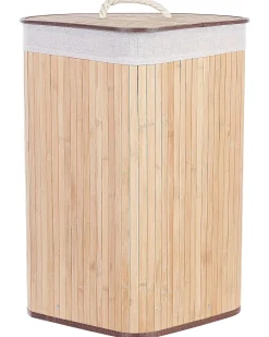 Store Beliani Bambukori Vaalea Puu 60 X 35 Cm Matara