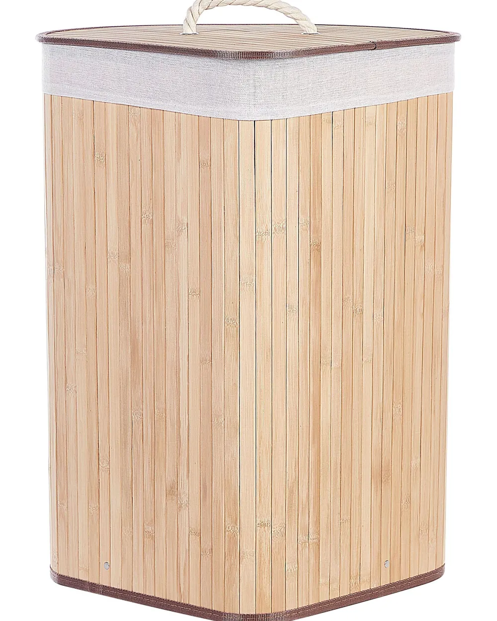 Store Beliani Bambukori Vaalea Puu 60 X 35 Cm Matara