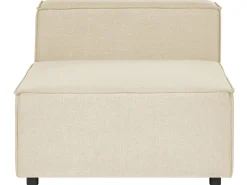 Best Sale Beliani 2-Istuttava Kulmasohva Ja Rahi Pellava Oikeak. Beige Aprica