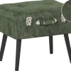 Fashion Beliani Jakkara Vakosametti Säilytystila Tummanvihrea 52 X 36 Cm Mallard