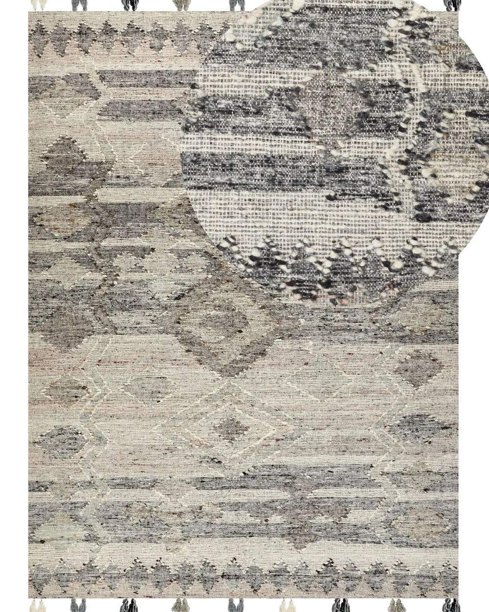 Cheap Beliani Kelim-Matto Villa Harmaa 160 X 230 Cm Aratashen