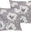 Best Beliani Koristetyyny Harmaa/Luonnonvalkoinen 45 X 45 Cm 2 Kpl Sophora