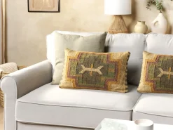 Best Sale Beliani Koristetyyny Juutti Monivarinen 30 X 50 Cm Pulicat