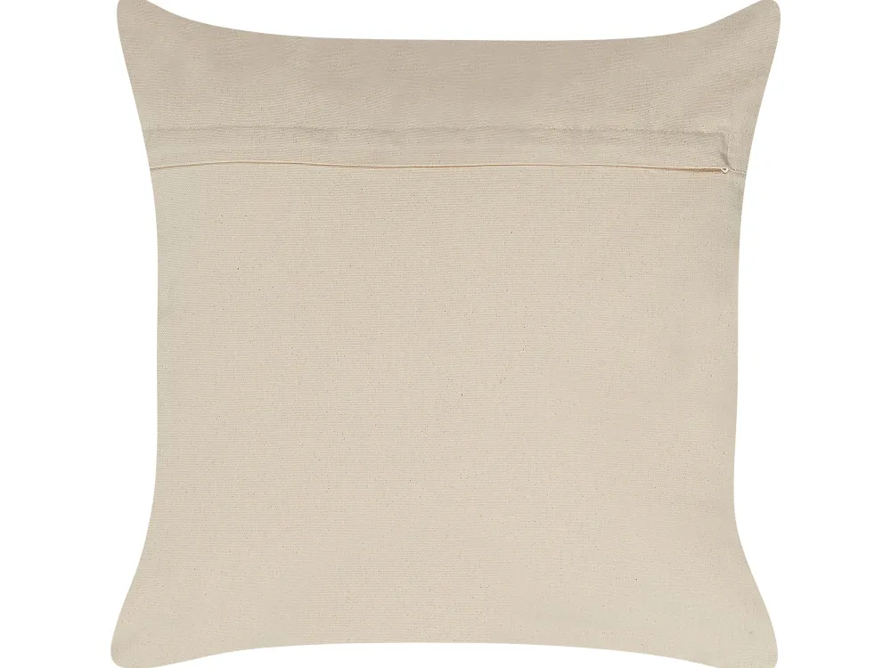 Best Sale Beliani Koristetyyny Puuvilla Ruusukulta Geometrinen Kuvio 50 X 50 Cm Oujda
