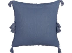 Best Beliani Koristetyyny Puuvilla Sininen Tuftattu 45 X 45 Cm Avium
