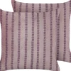 Best Sale Beliani Koristetyyny Sametti Vaaleanpunainen 45 X 45 Cm 2 Kpl Agapanthus