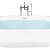 Cheap Beliani Kylpyamme Vapaasti Seisova Valkoinen 170 X 80 Cm Pinel