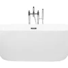 Shop Beliani Kylpyamme Vapaasti Seisova Valkoinen 180 X 80 Cm Carrera
