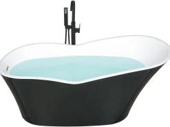 Cheap Beliani Kylpyamme Vapaasti Seisova Musta 170 X 80 Cm Dulcina