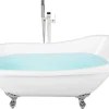 New Beliani Kylpyamme Vapaasti Seisova Valkoinen 170 X 76 Cm Cayman