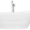 Shop Beliani Kylpyamme Vapaasti Seisova Valkoinen 170 X 73 Cm Buenavista