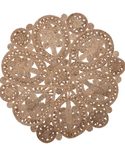 Store Beliani Matto Juutti Beige 120 Cm Bucak