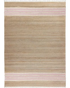 Cheap Beliani Matto Juutti Beige/Pastellipinkki 160 X 230 Cm Mirza