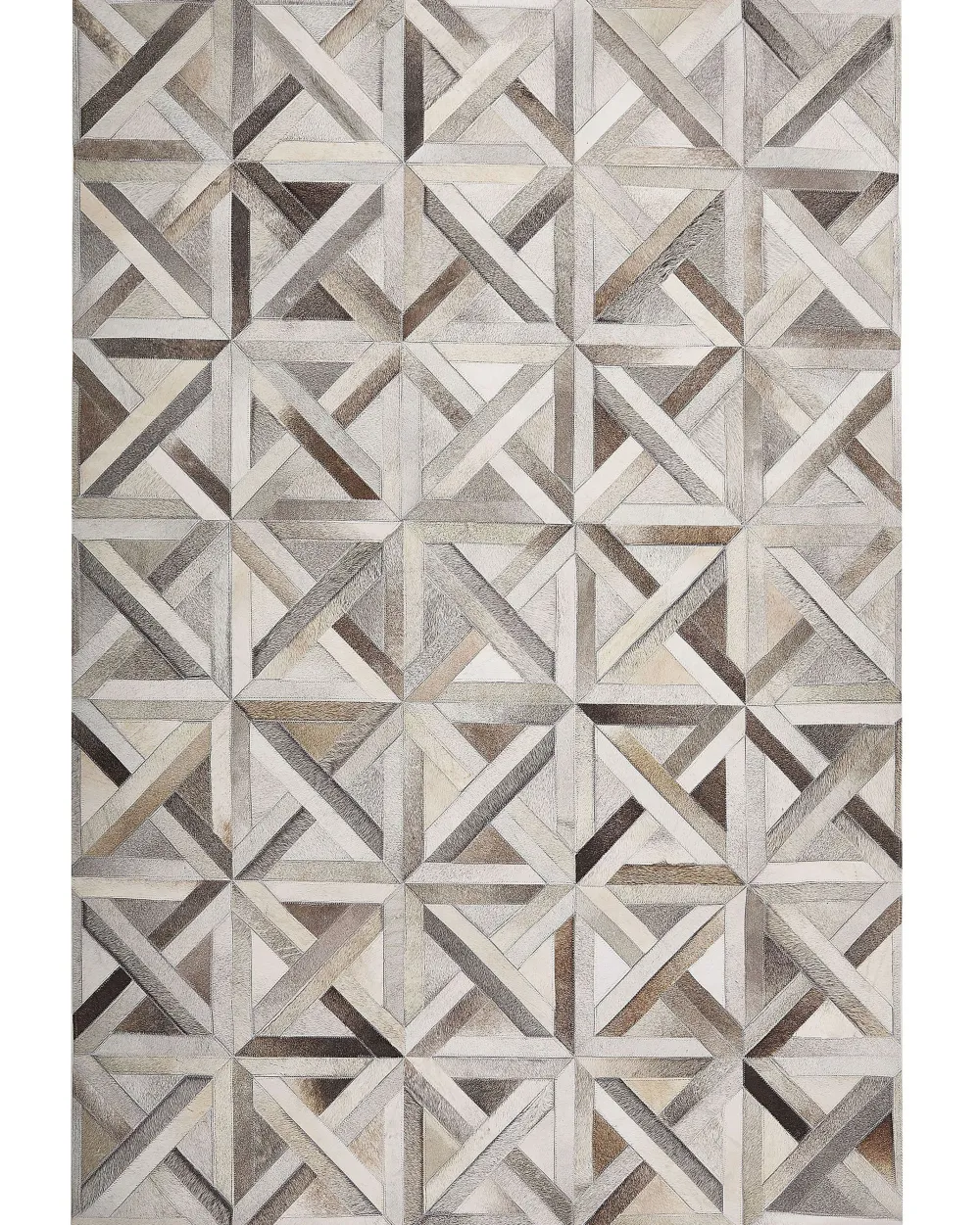 Cheap Beliani Matto Lehmannahka Beige/Ruskea 140 X 200 Cm Taytan