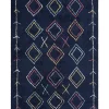 Store Beliani Matto Puuvilla Musta 160 X 230 Cm Corum