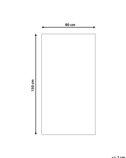 Best Sale Beliani Matto Puuvilla Valkoinen/Laivastonsininen 80 X 150 Cm Sofulu