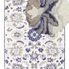 Best Beliani Matto Villa Beige/Sininen 160 X 230 Cm Kumru