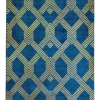 Store Beliani Matto Viskoosi Sininen/Kulta 160 X 230 Cm Vekse