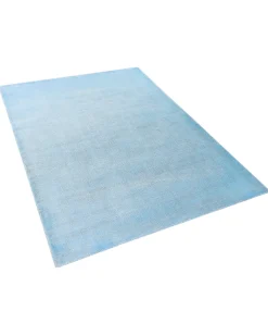 Shop Beliani Matto Viskoosi Vaaleansininen 160 X 230 Cm Gesi Ii