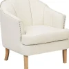 New Beliani Nojatuoli Kankainen Beige Elverum