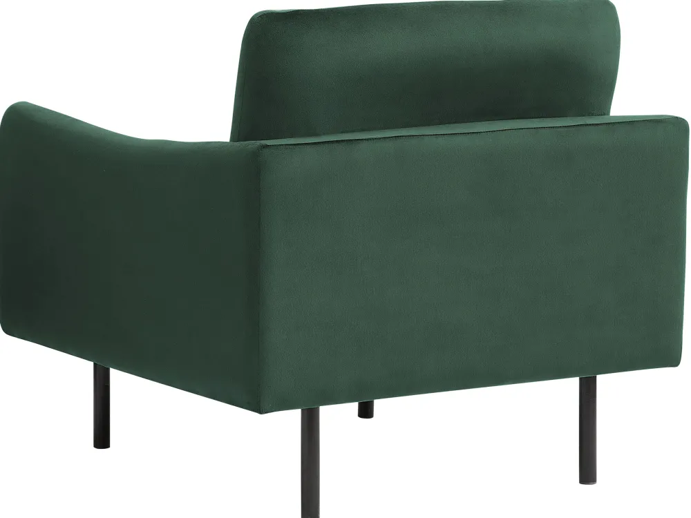 Store Beliani Nojatuoli Samettinen Vihrea Vinterbro