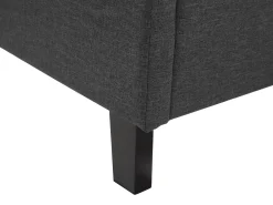 Clearance Beliani Parisanky Kangas Led-Valot Tummanharmaa 180 X 200 Cm Montpellier