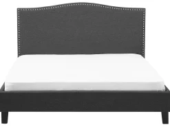 Clearance Beliani Parisanky Kangas Led-Valot Tummanharmaa 180 X 200 Cm Montpellier