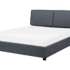 Best Sale Beliani Parisanky Kangas Tummanharmaa 180 X 200 Cm Belfort