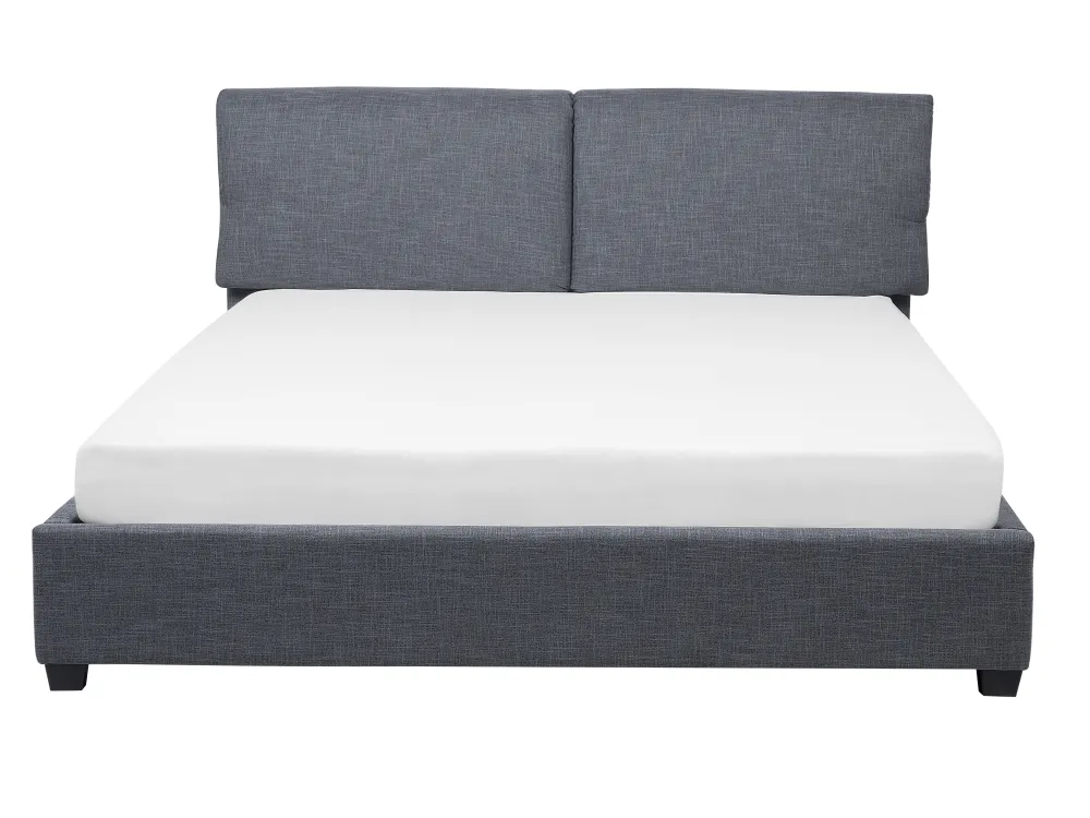 Best Sale Beliani Parisanky Kangas Tummanharmaa 180 X 200 Cm Belfort