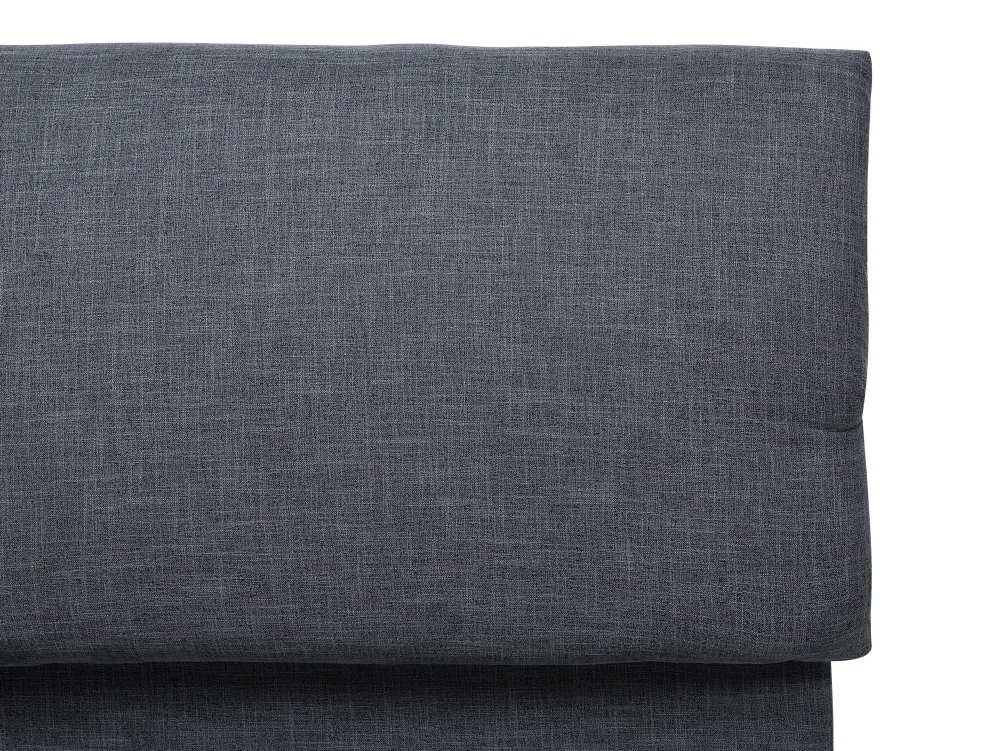 Best Sale Beliani Parisanky Kangas Tummanharmaa 180 X 200 Cm Belfort