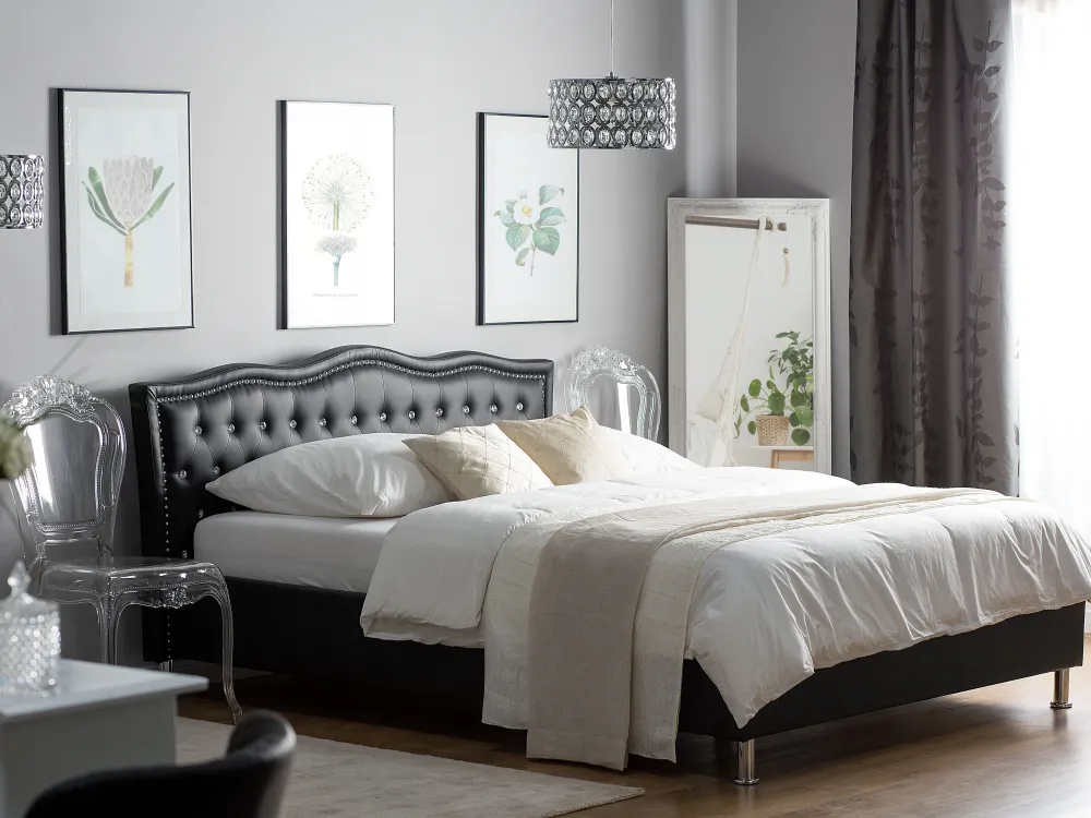 Discount Beliani Parisanky Keinonahka Musta 180 X 200 Cm Metz