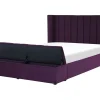 Fashion Beliani Parisanky Sametti Säilytystila Purppura 140 X 200 Cm Noyers