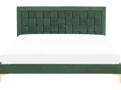 Cheap Beliani Parisanky Sametti Tummanvihrea 180 X 200 Cm Limoux