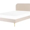 Fashion Beliani Parisanky Sametti Vaalea Beige 180 X 200 Cm Flayat