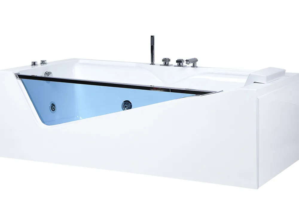 Kylpy- & Poreammeet<Beliani Poreamme Led-Valot Valkoinen 180 X 90 Cm Marquis