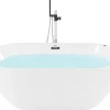 Kylpy- & Poreammeet<Beliani Poreamme Vapaasti Seisova Led-Valot Valkoinen 170 X 80 Cm Nevis