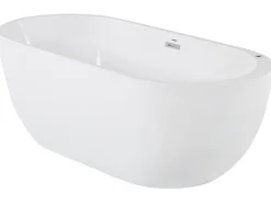 Kylpy- & Poreammeet<Beliani Poreamme Vapaasti Seisova Led-Valot Valkoinen 170 X 80 Cm Nevis