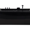 Kylpy- & Poreammeet<Beliani Poreamme Vasenk. Led-Valot Musta 183 X 90 Cm Varadero