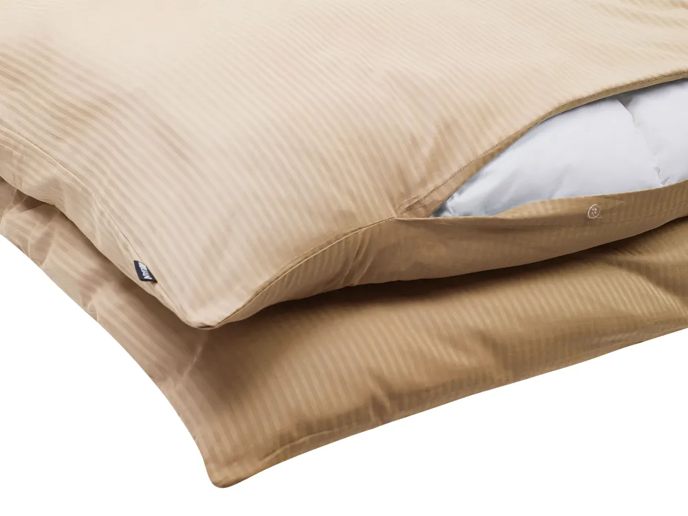 Best Beliani Pussilakanasetti Satiinipuuvillaa 135 X 200 Cm Beige Avondale