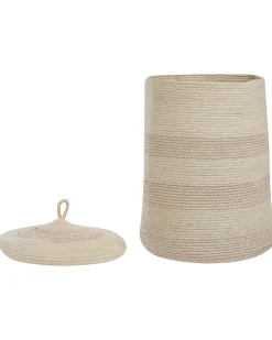 Discount Beliani Puuvillakori Vaalea Beige 44 Cm Silopi