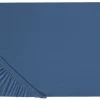 Best Sale Beliani Puuvillalakana Muotoonommeltu Laivastonsininen 200 X 200 Cm Janbu