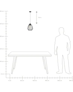 Valaisimet<Beliani Riippuvalaisin Metalli Musta Magra