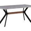 Cheap Beliani Ruokapoyta Harmaa/Musta 160 X 90 Cm Benson