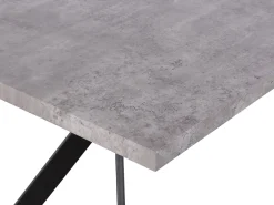 Cheap Beliani Ruokapoyta Harmaa/Musta 160 X 90 Cm Benson