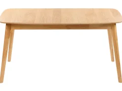 Shop Beliani Ruokapoyta Jatkettava Vaalea Puu 150/190 X 90 Cm Madox