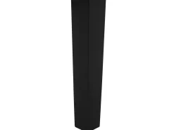 Cheap Beliani Ruokapoyta Kumipuu Vaalea Puu/Musta 150 X 90 Cm Georgia