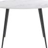 Cheap Beliani Ruokapoyta Marmorikuvio Valkoinen/Musta 120 Cm Odeon