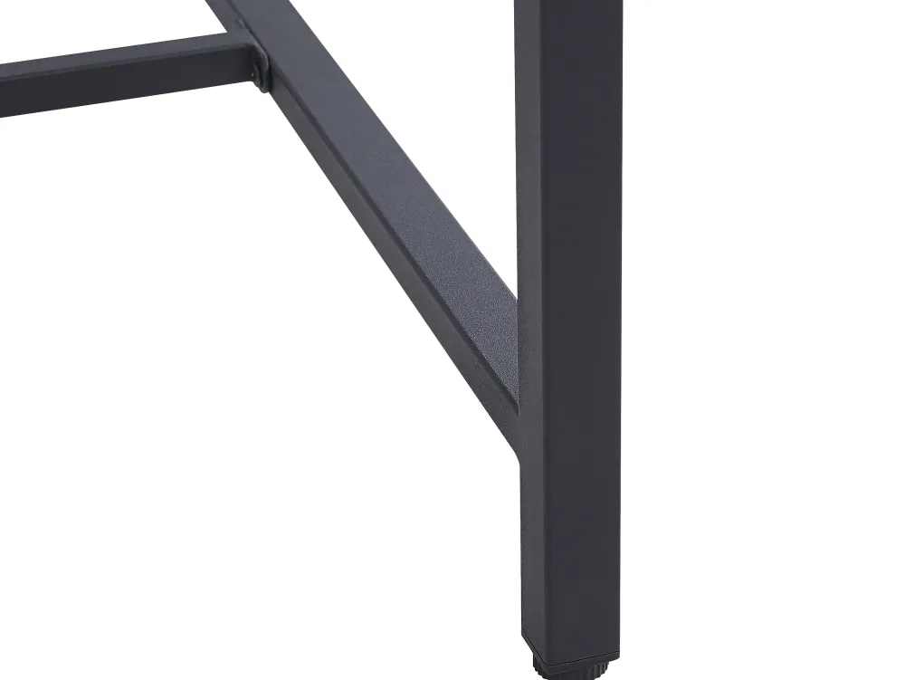 Best Beliani Ruokapoyta Tumma Puu/Musta 160 X 80 Cm Saritas