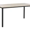 Shop Beliani Ruokapoyta Vaalea Puu/Musta 150 X 90 Cm Hockley