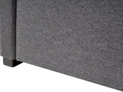 Best Beliani Sohvasanky Kangas Lisavuode Tummanharmaa 90 X 200 Cm Marmande